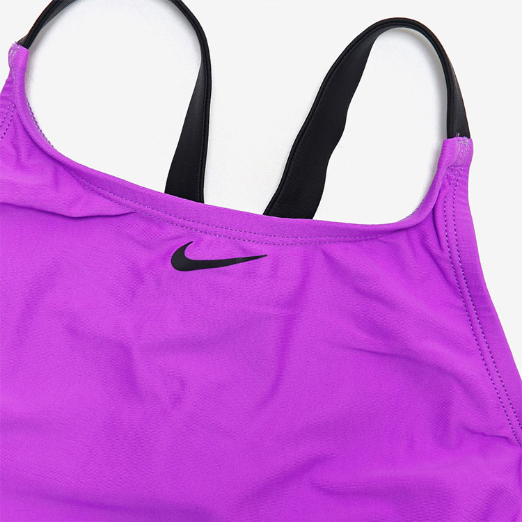 NIKE SWIM Women's Fit Newbie Logo Tape Fast Back Swimsuit Fuchsia Dream [NESSD190-688] 디테일