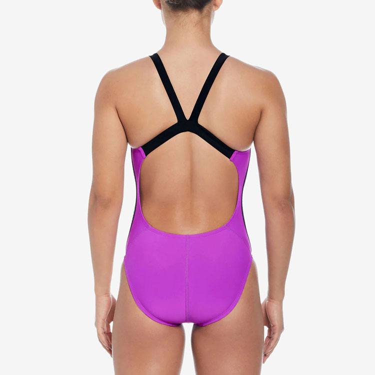 NIKE SWIM Women's Fit Newbie Logo Tape Fast Back Swimsuit Fuchsia Dream [NESSD190-688] 디테일