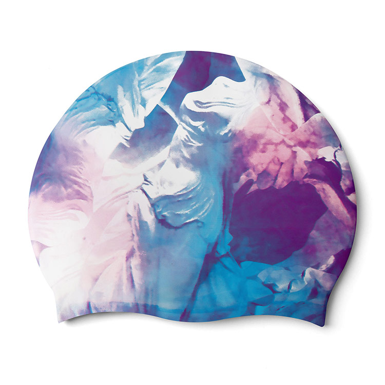 NIKE SWIM Multi Print Silicone Swim Cap Rainbow [NESSF122-959] 디테일