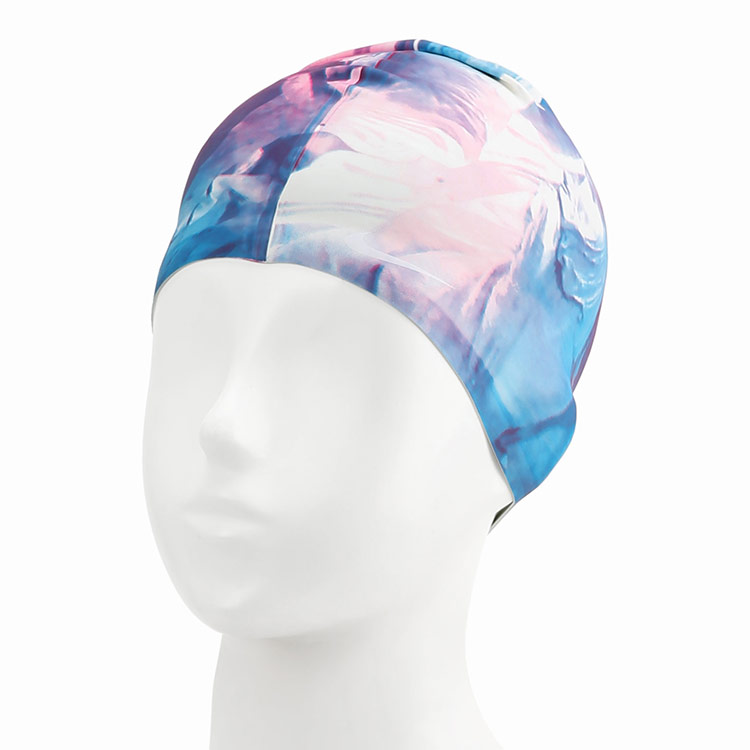 NIKE SWIM Multi Print Silicone Swim Cap Rainbow [NESSF122-959] 디테일