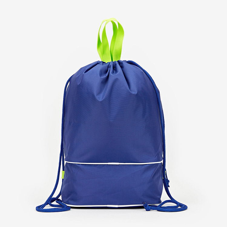 MIZUNO Logo Swim Pool Bag Blue Lime [N3JDB00122 Swim Bag] 디테일