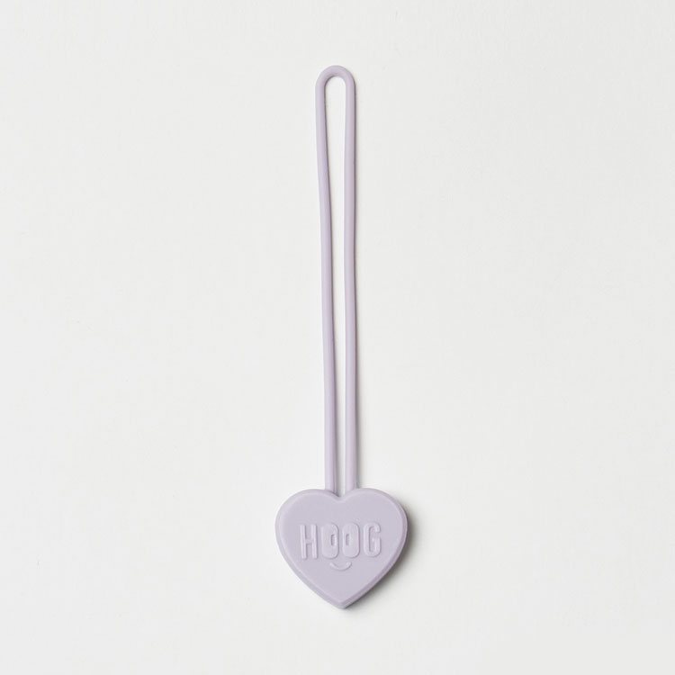 HOOG Heart Charm Keyring Light Purple [HKR007] 상품컷