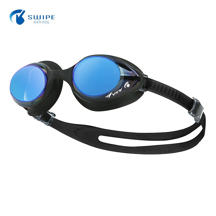Women's Cocochi Swipe Antifog Mirrored Goggles Black Blue