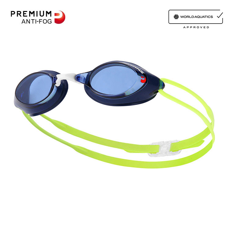 SWANS SRX Premium Antifog Goggles Navy [SRX-N PAF (NAV) World Aquatics Approved]
