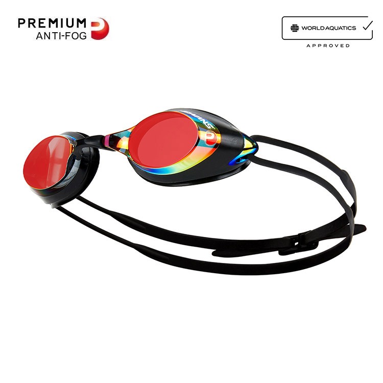 SWANS SRX Premium Antifog Mirrored Goggles Smoke Shadow [SRX-M PAF (SMSHD) World Aquatics Approved]