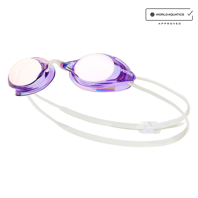 SWANS SR-7M Mirrored Non-Cushioned Goggles Purple Ruby [SR-7M (PURRU) World Aquatics Approved] 상품컷
