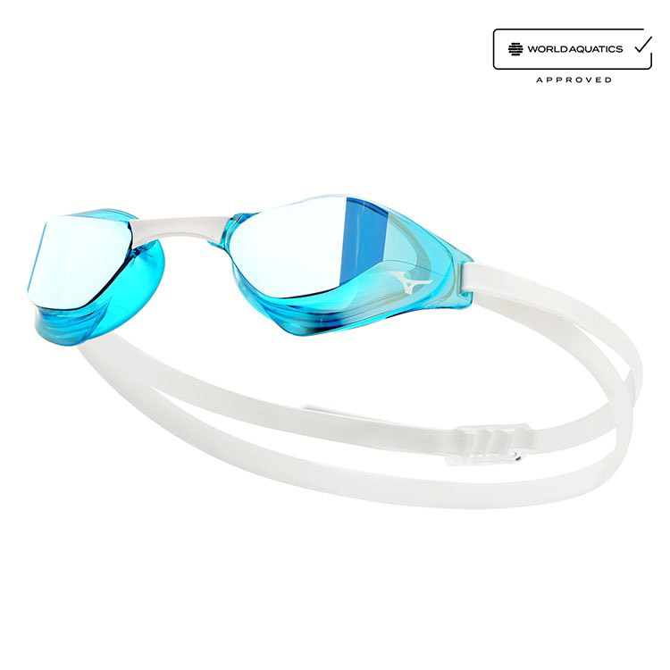 MIZUNO GX Sonic Eye J ノンクッション ミラー 水泳ゴーグル ブルー [N3JE900101 WA承認] 상품컷