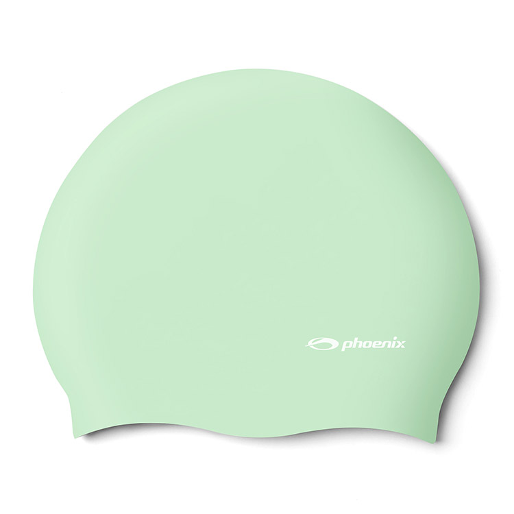PHOENIX Solid Logo Silicone Swim Cap Mint [PCS-02 (Mint)]