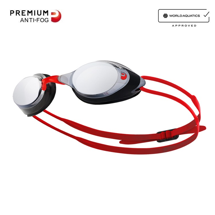 SWANS SRX Premium Antifog Mirrored Goggles Silver [SRX-M PAF (SMSI) World Aquatics Approved]