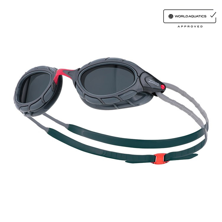ZOGGS Predator Polarized Goggles Gray [461060 (GYGYPSM) World Aquatics Approved + Antifog Giveaway]