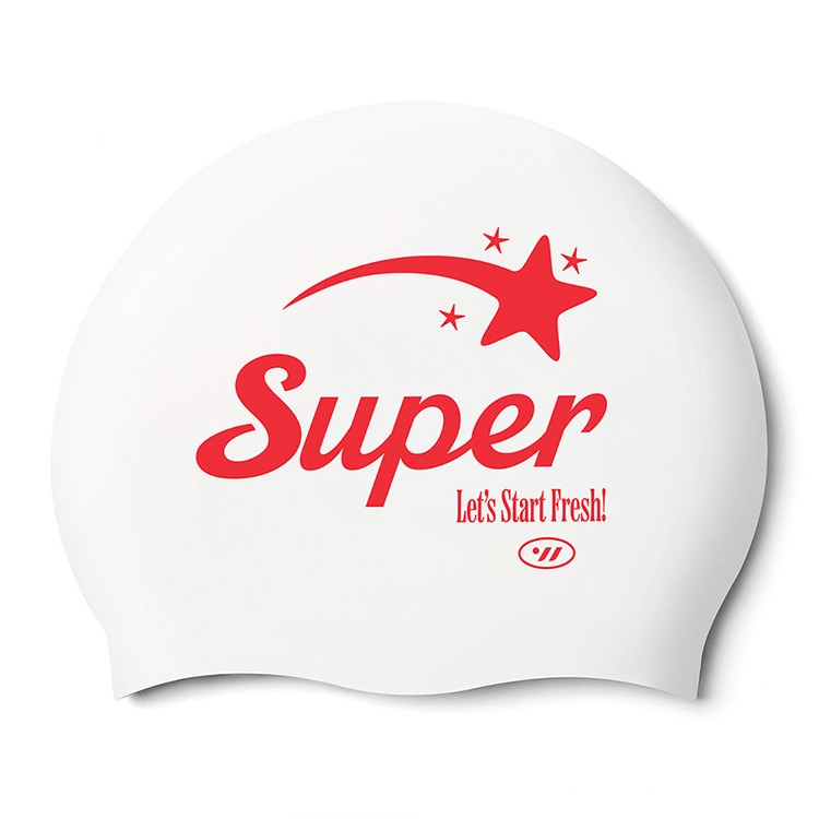 SWAVE Super SIlicone Swim Cap Red [SF1USC015] 상품컷