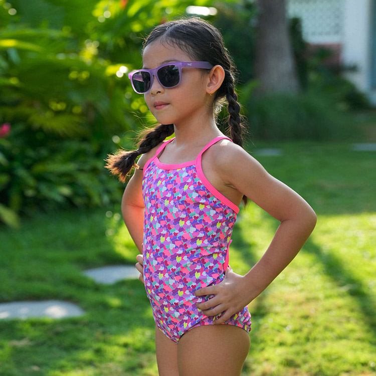 LEMANGO Kids Heart Pop Pop Open Back Swimsuit Pink [LSGON10042265 Girls] 상품컷