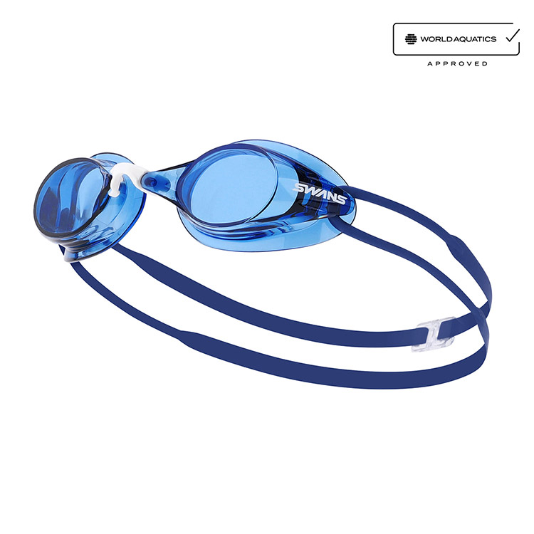 SWANS SR-7N Non-Cushioned Goggles Navy [SR-7N (NAV) World Aquatics Approved] 상품컷