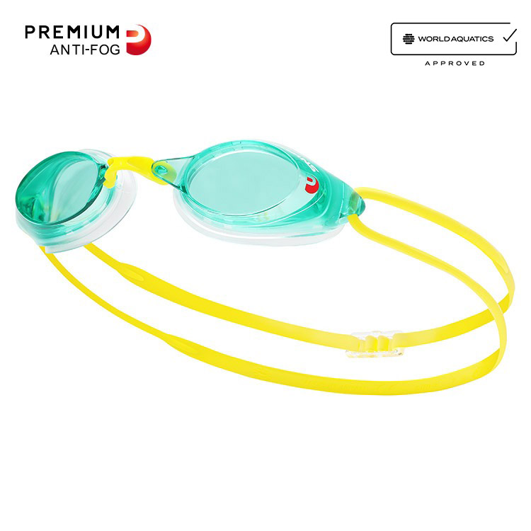 SWANS SRX Premium Antifog Goggles Green [SRX-N PAF (G) World Aquatics Approved]