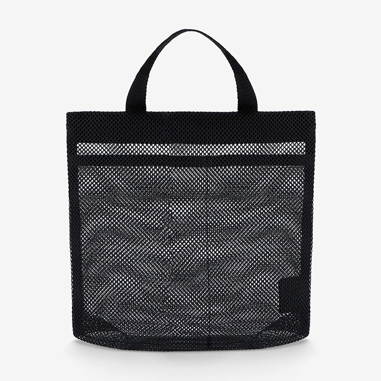 BLANC BLACK メッシュ Tote Pouch スイミングバッグ ブラック [P127(BK)/L Swimming Bag]