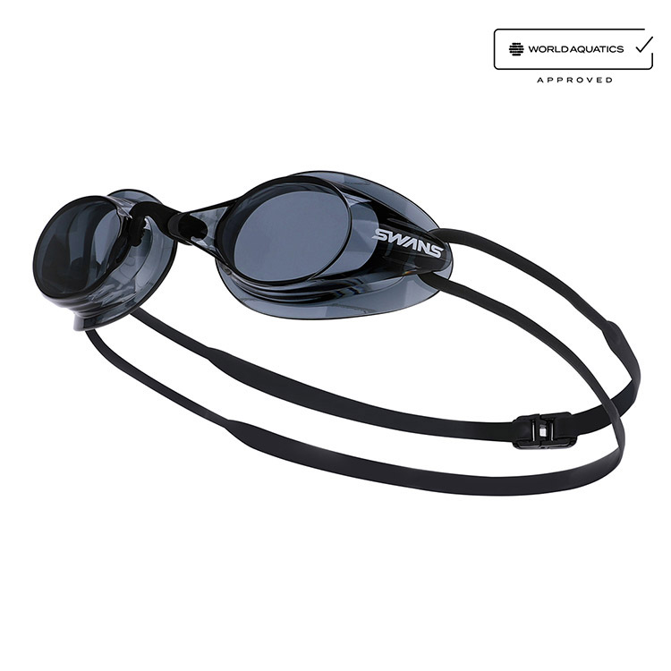 SWANS SR-7N Non-Cushioned Goggles Smoke [SR-7N (SMK) World Aquatics Approved]