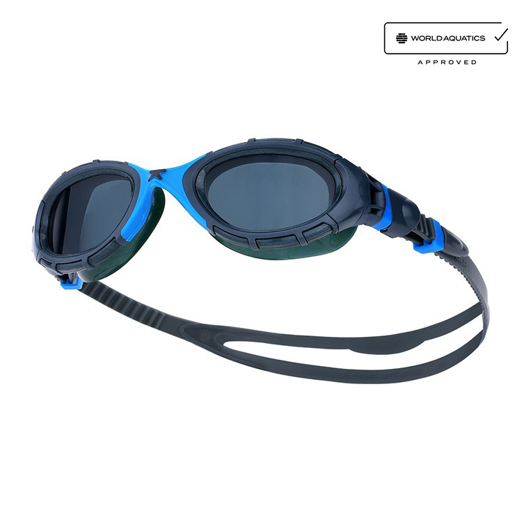 ZOGGS Predator Flex Goggles Gray Blue [461041 (GYBLTSM) World Aquatics Approved + Antifog Giveaway] 상품컷