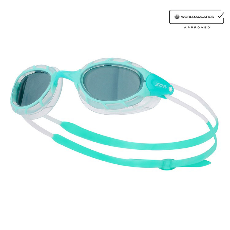 ZOGGS Predator Goggles Green Clear [461037 (GNCLTSM) World Aquatics Approved + Antifog Giveaway] 상품컷