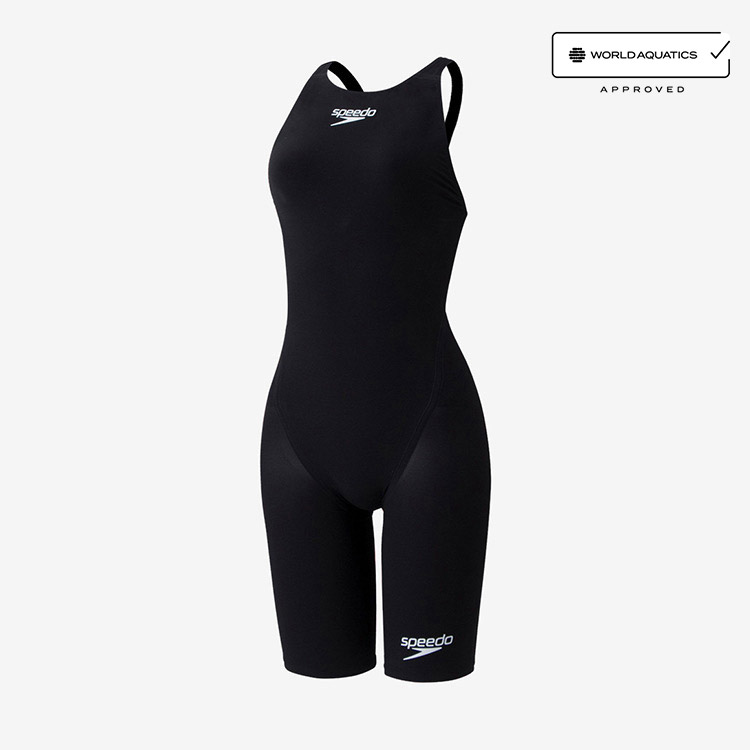 SPEEDO Fastskin Pro Ⅲ Tech Suit Open Back Kneeskin Swimsuit Black [SCW12101F (K) FINA Approved Women's] 상품컷