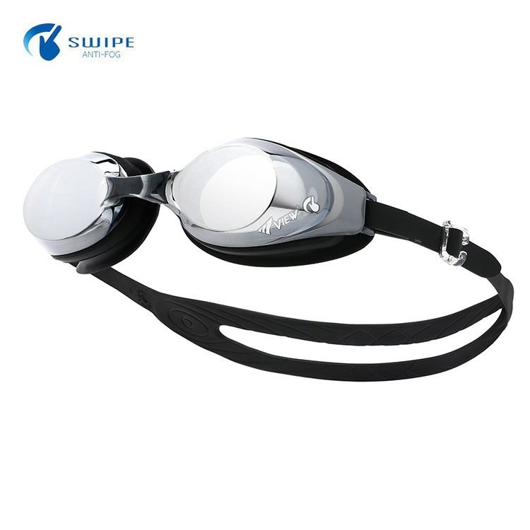 VIEW Easyfit Swipe Antifog Mirrored Goggles Black Silver [V630ASAM (BKDSL)]