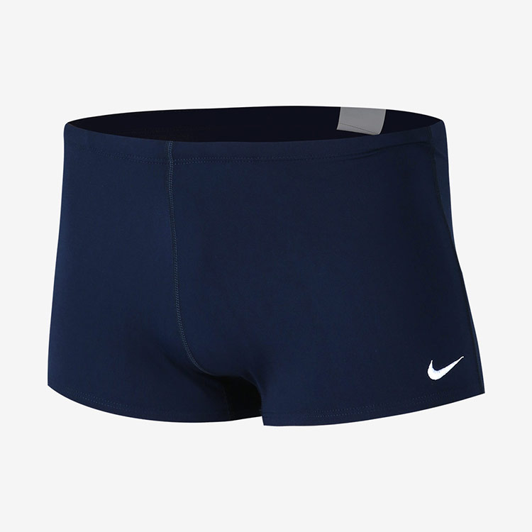 NIKE SWIM Men's Hydrastrong Solid Square Leg Swimsuit Midnight Navy [NESSA002-440A]