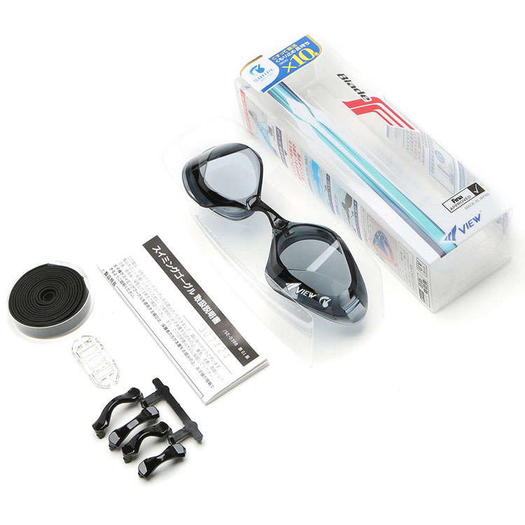 VIEW Blade F Swipe Non-Cushion Swim Goggle Smoke [V122SA (SK) FINA Approved] 디테일
