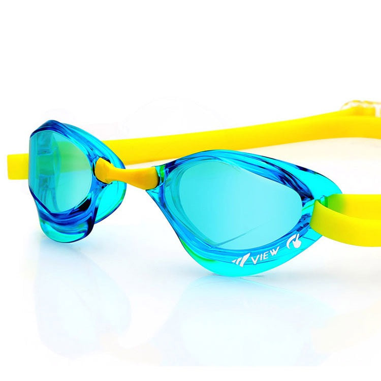 VIEW BladeF Swipe Antifog Non-Cushioned Goggles Aqua [V122SA (AM) World Aquatics Approved] 디테일