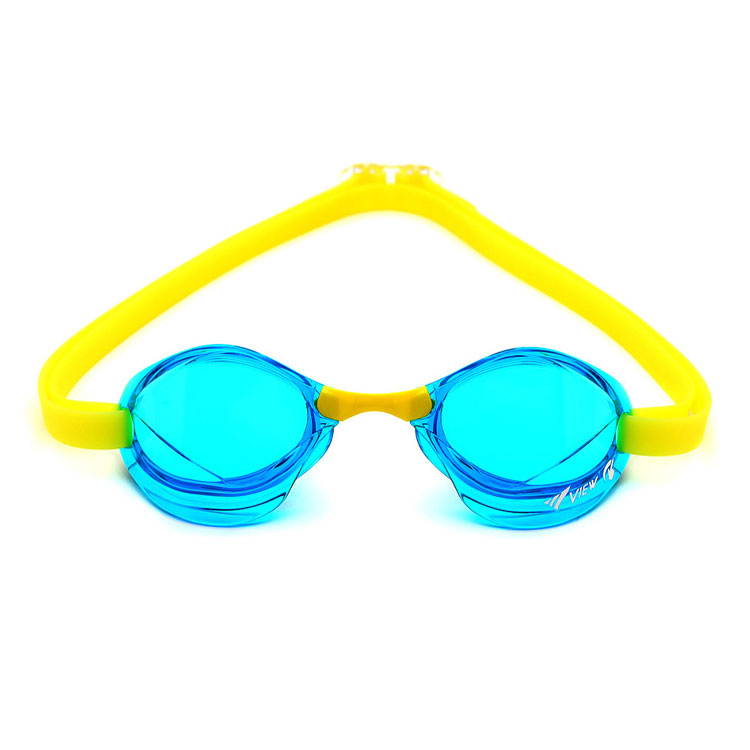 VIEW BladeF Swipe Antifog Non-Cushioned Goggles Aqua [V122SA (AM) World Aquatics Approved] 디테일