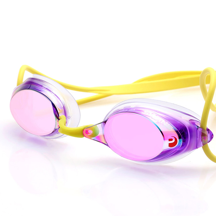 SWANS SRX Premium Antifog Mirrored Goggles Purple Ruby [SRX-M PAF (PURRU) World Aquatics Approved] 디테일