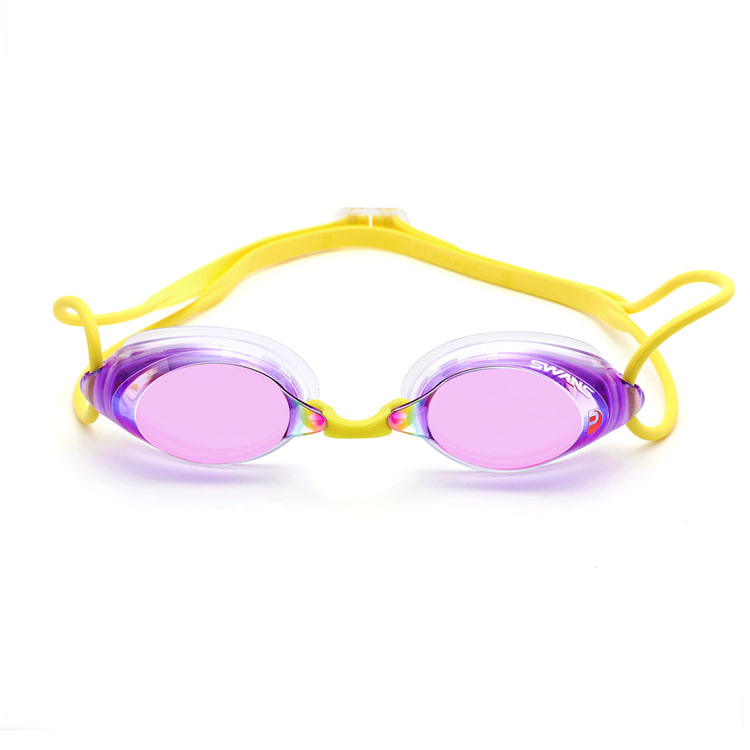 SWANS SRX Premium Antifog Mirrored Goggles Purple Ruby [SRX-M PAF (PURRU) World Aquatics Approved] 디테일