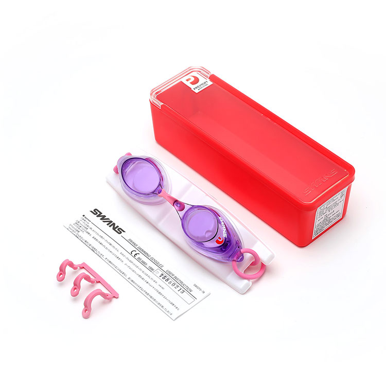 SWANS SRX Premium Antifog Goggles Light Purple [SRX-N PAF (LPRCL) World Aquatics Approved] 디테일
