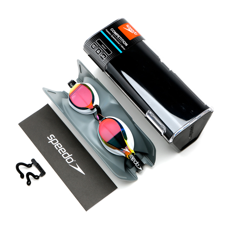 SPEEDO Speed Socket2 Mirrored Goggles White [8-10897B586 World Aquatics Approved] 디테일