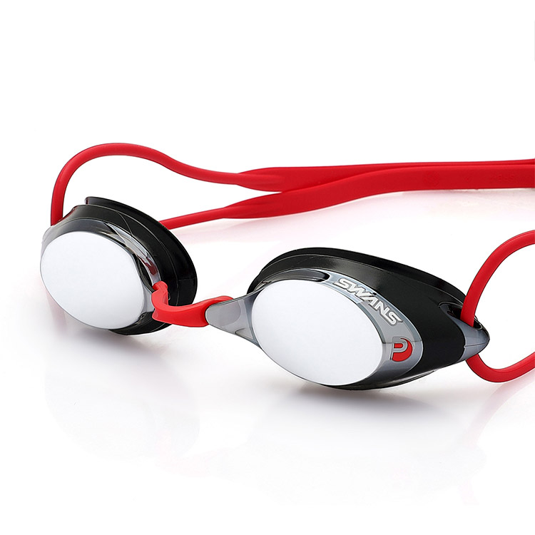 SWANS SRX Premium Antifog Mirrored Goggles Silver [SRX-M PAF (SMSI) World Aquatics Approved] 디테일