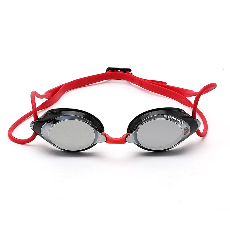 SWANS SRX Premium Antifog Mirrored Goggles Silver [SRX-M PAF (SMSI) World Aquatics Approved] 디테일