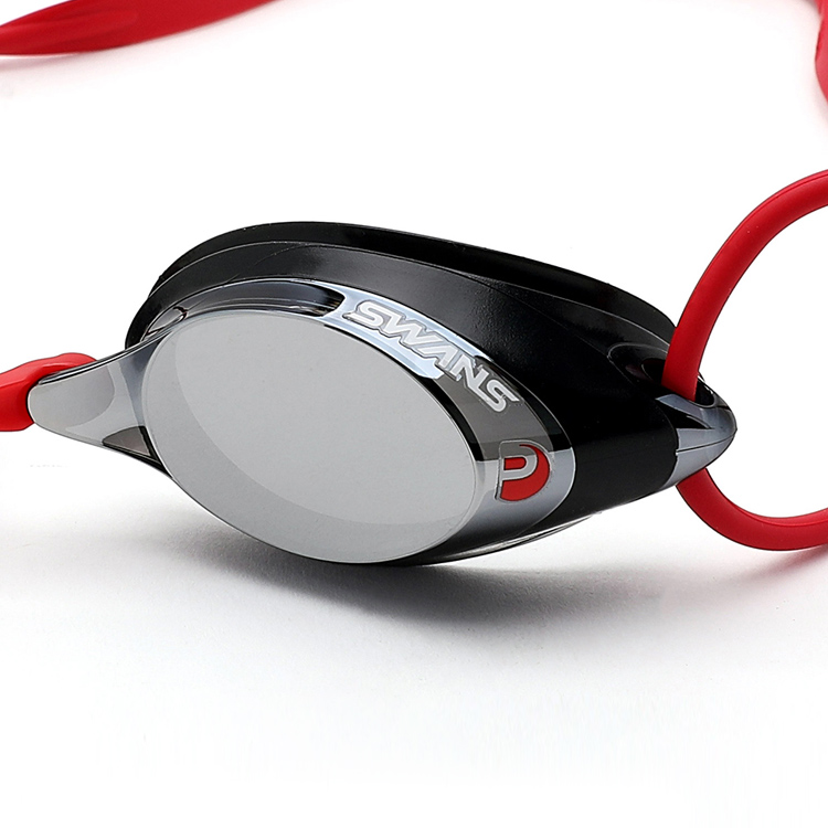 SWANS SRX Premium Antifog Mirrored Goggles Silver [SRX-M PAF (SMSI) World Aquatics Approved] 디테일
