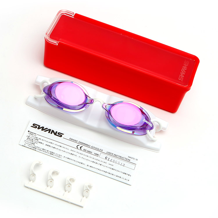 SWANS SR-7M Mirrored Non-Cushioned Goggles Purple Ruby [SR-7M (PURRU) World Aquatics Approved] 디테일
