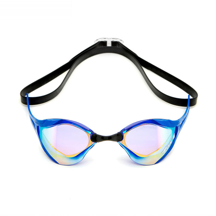 VIEW BladeF Zero Swipe Antifog Mirrored Non-Cushioned Goggles Yellow Black [V128SAM (CBO) World Aquatics Approved] 디테일