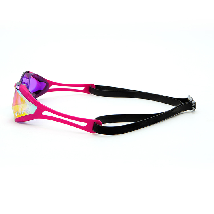 VIEW Blade F Zero Swipe Mirrored Non-Cushion Swim Goggle Pink [V128SAM (VOP) FINA Approved ] 디테일