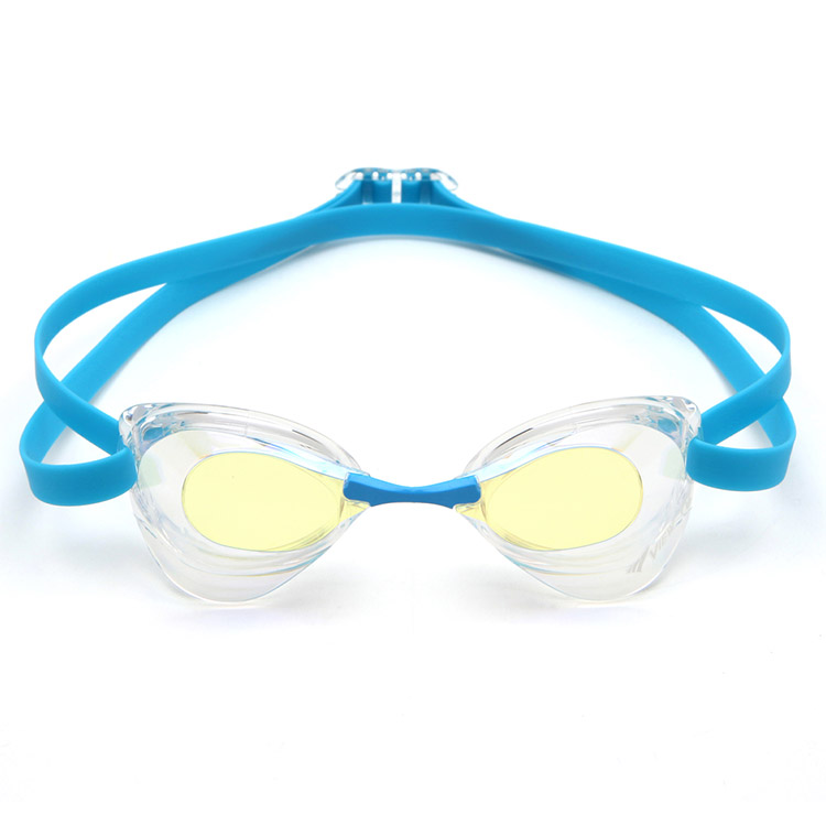 VIEW Blade Swipe Antifog Mirrored Non-Cushioned Goggles Sky Blue[V121SAM (COR) World Aquatics Approved] 디테일