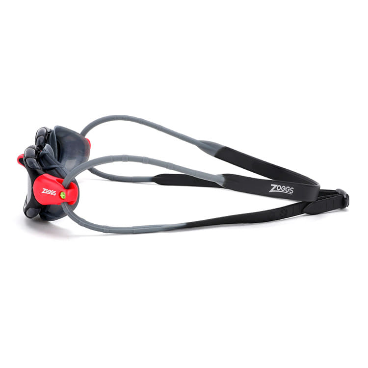 ZOGGS Predator Titanium Mirrored Goggles Red Gray [461065 (RDGYMSM) World Aquatics Approved + Antifog Giveaway] 디테일