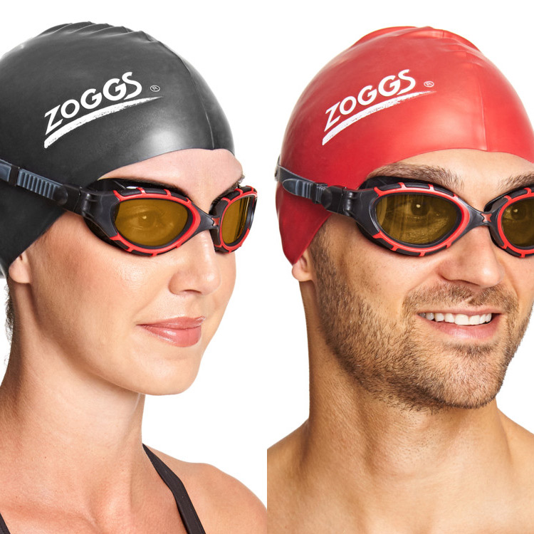 ZOGGS Predator Flex Polarized Ultra Goggles Black Red [461046 (RDBKPCP) World Aquatics Approved + Antifog Giveaway] 디테일
