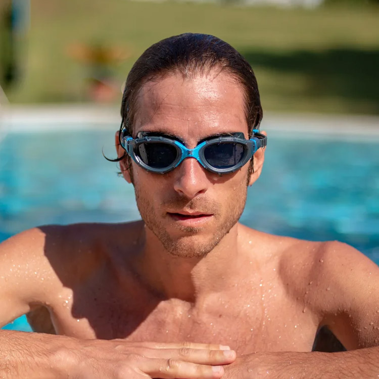 ZOGGS Predator Flex Goggles Gray Blue [461041 (GYBLTSM) World Aquatics Approved + Antifog Giveaway] 디테일