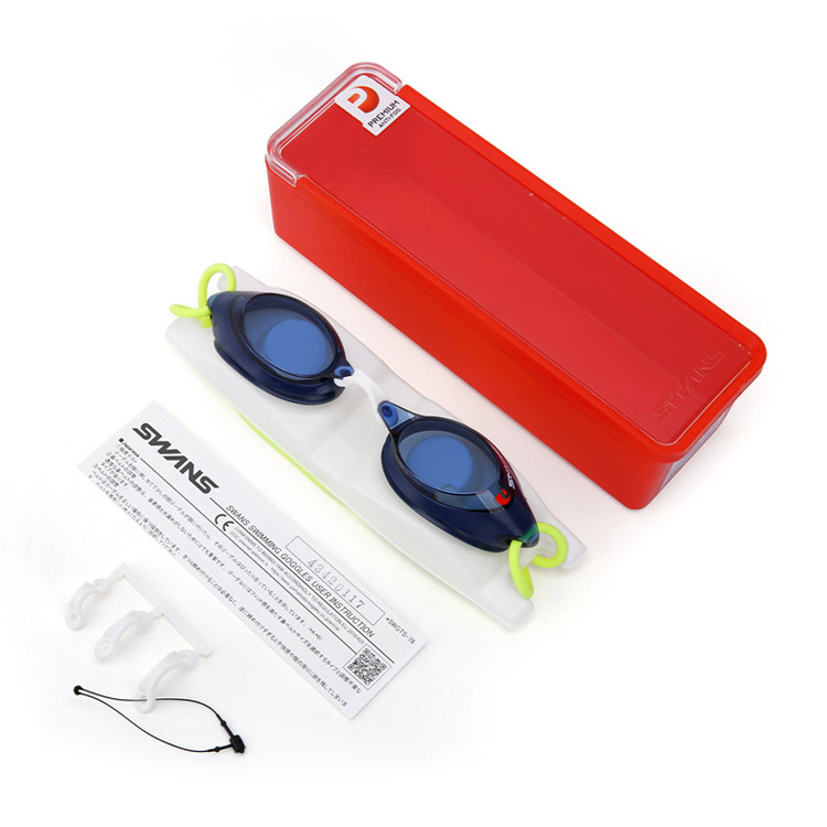 SWANS SRX Premium Antifog Goggles Navy [SRX-N PAF (NAV) World Aquatics Approved] 디테일