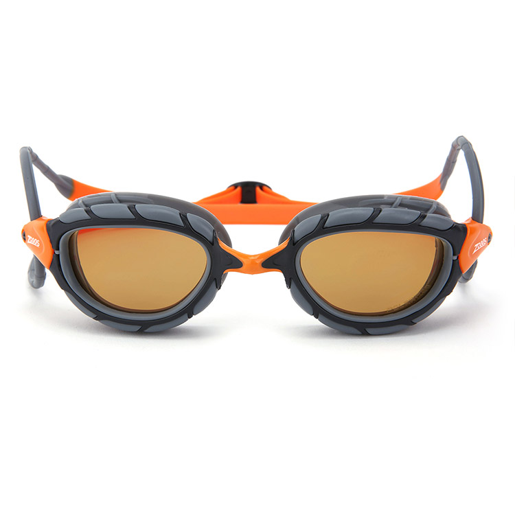 ZOGGS Predator Polarized Ultra Goggles Gray Orange [461058 (GYORPCP) World Aquatics Approved + Antifog Giveaway] 디테일