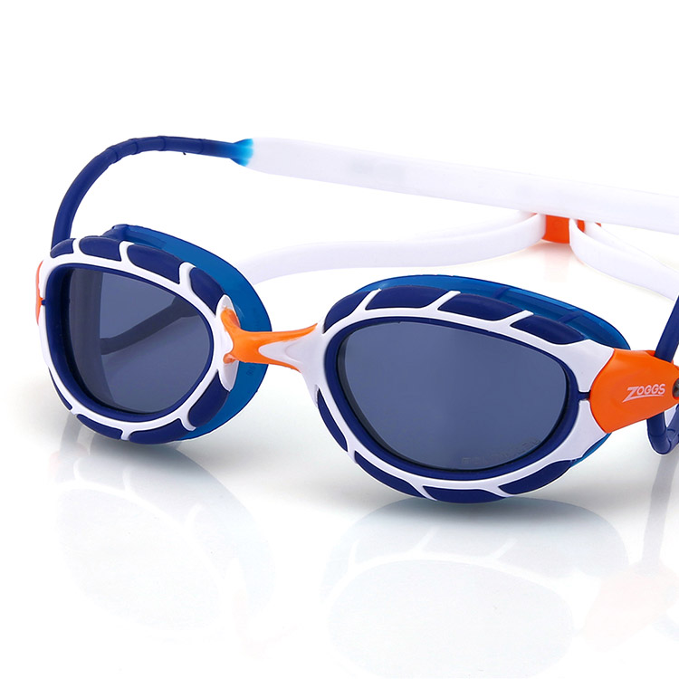 ZOGGS Predator Polarized Polarized Goggles Blue White [461060 (BLWHPSM) World Aquatics Approved] 디테일