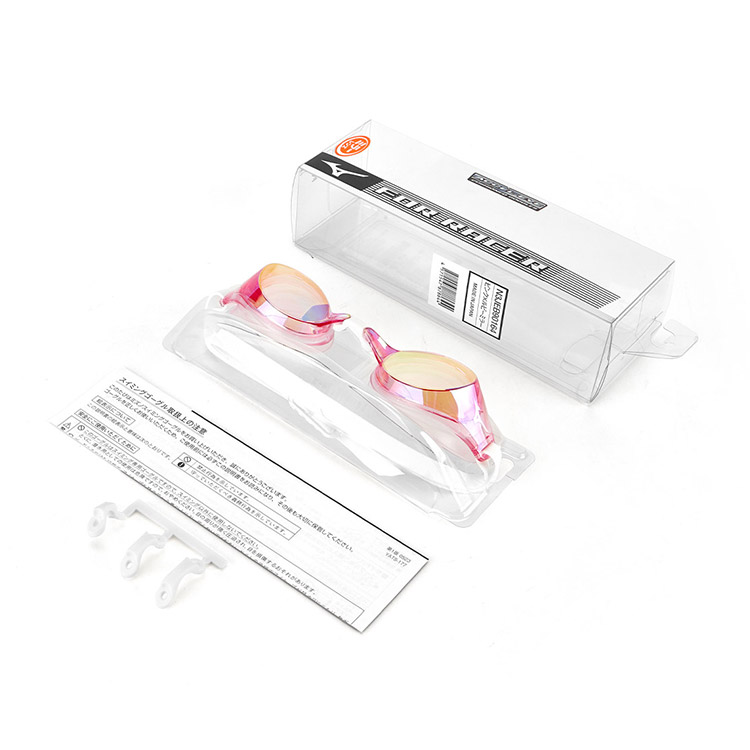 MIZUNO Excel Eye Racer Mirrored Goggles Clear Pink [N3JEB90164 World Aquatics Approved] 디테일