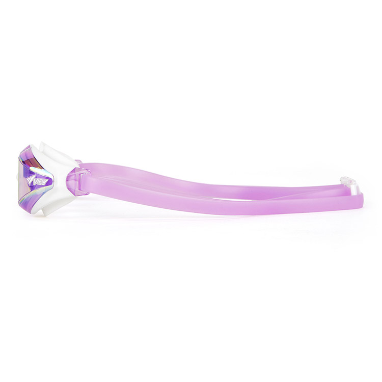 VIEW Aile Flexible Fit Swipe Antifog Mirrored Goggles Lavender Purple [V240ASAM (LVP)World Aquatics Approved] 디테일