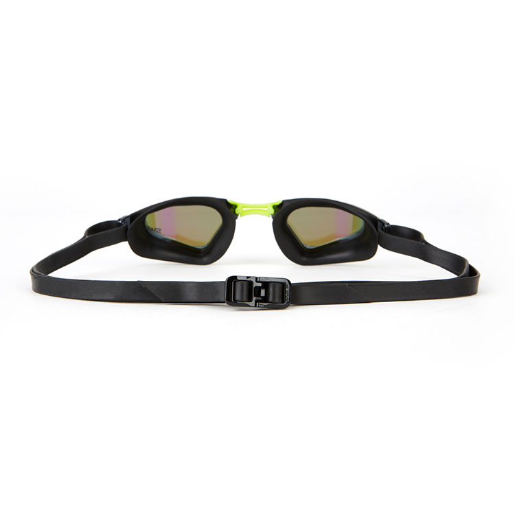 SWANS Valkyrie Premium Antifog Mirrored Goggles Emerald Smoke [MSR-012M AB EMSK World Aquatics Approved] 디테일