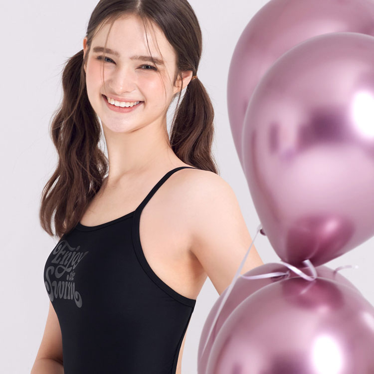 ADDIBLE Women's Enjoy Swim X-Back Swimsuit Black [ASWBK035] 디테일