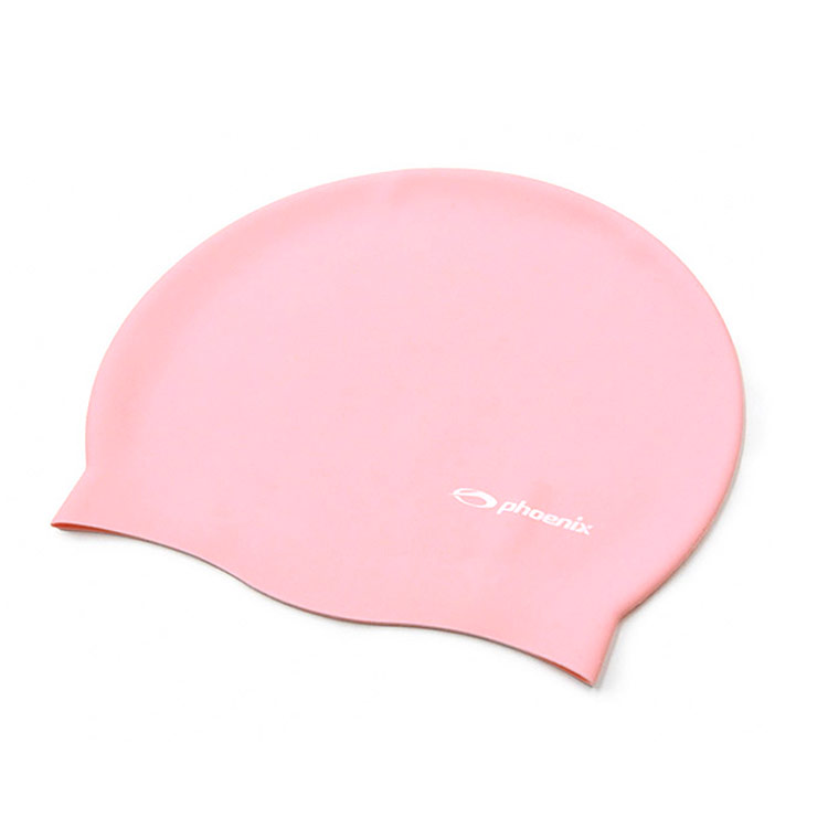 PHOENIX Solid Logo Silicone Swim Cap Pink [PCS-02 (Pink)] 디테일
